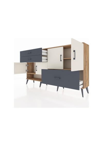 Arges Konsol 3 Raflı 3 Çekmeceli 4 Kapaklı 176x30x99 Çam-aytaşı/a Çam-aytaşı/antrasit Arges Konsol 3 Raflı 3 Çekmeceli 4 Kapaklı 176x30x99 Çam-aytaşı/a Çam-aytaşı/antrasit