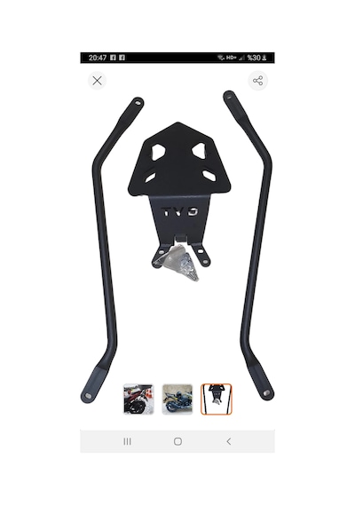 Tvs Apache Rtr 200 Çanta Topcase Demiri