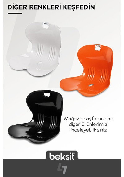 Ergonomik Bel Desteği Gri Gri Gri