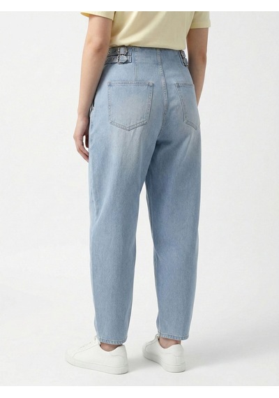 Relaxed Mom Relaxed Fit Kadın Pantolon Denim