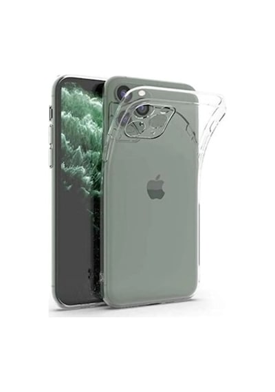 Apple Uyumlu   iPhone 11 5d Ekran Koruyucu Kırılmaz Cam + Şeffaf Kılıf li
