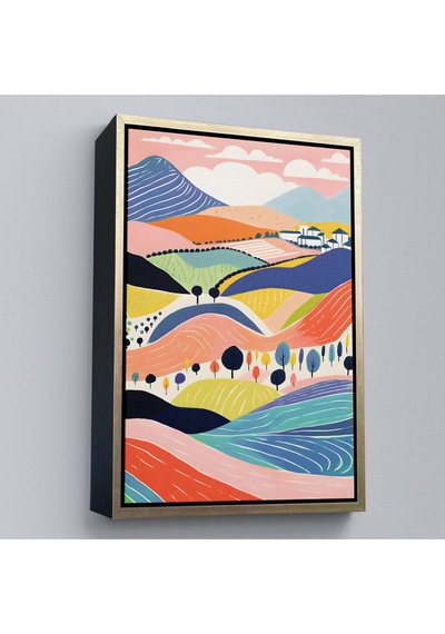 Miyrem^ Canvas Serie Pastel Tonlardaki Minimalist Tablo-7670