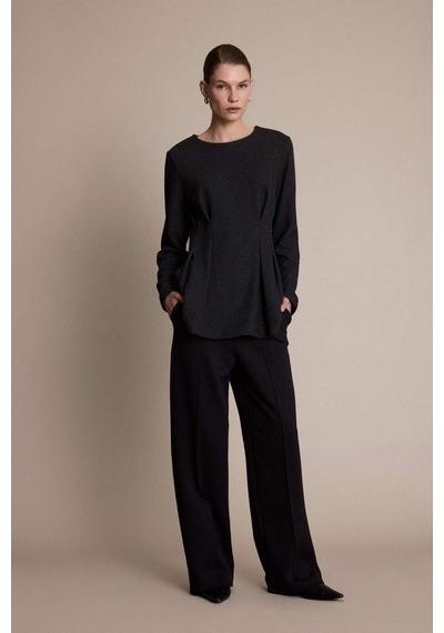 Defacto Wide Leg Geniş Bol Paça Pantolon F3687ax25wnar215 Antrasit-ar215