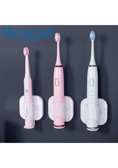 Microcase Yapışkanlı Duvara Monte Ayarlanabilir Şarjlı Diş Fırçası Tutucu Stand-al4801 Çok Renkli