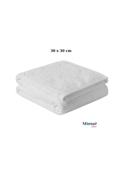 25 Adet - Miosse Store %100 Pamuk 30x30 Cm Tıraş, Manikür, Pedikür Ve Kuaför Havlusu - Bebek Havlusu Beyaz
