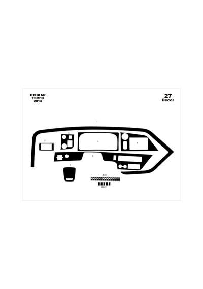Otokar Tempo Torpido Kaplama 2014 27 Parça Piano Black