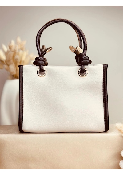 Elora Atelier Lavin Ekru&siyah Çanta Çok Renkli