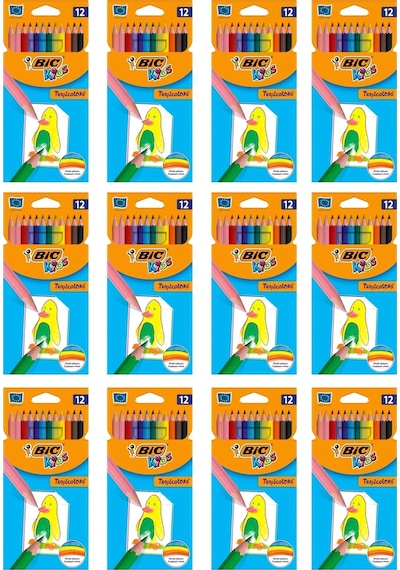 Bic Kids Tropicolors Kuru Boya Kalemi 12 Renk 12 Adet