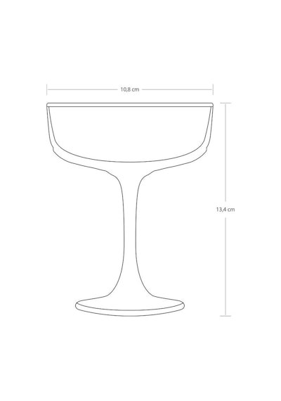 Paşabahçe Estrella 4'lü Martini Kokteyl Kadeh 1204339 440454 235 Cc - Şeffaf