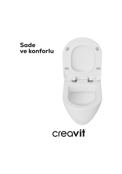 Creavit Terra Asma Klozet Gömme Rezervuarlı Set