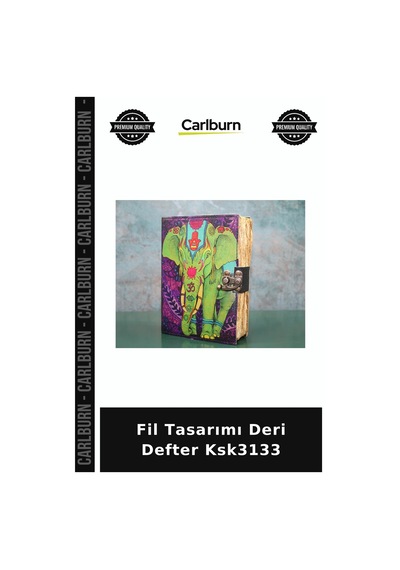 Özel Üretim Not Defteri Günlük Fil Tasarımı Deri Defter Ksk3133