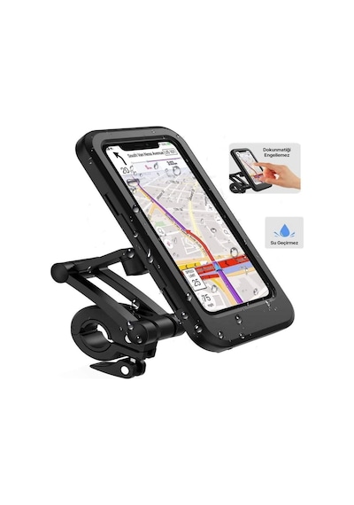 Motorsiklet Bisiklet Atv Manyetik Su Geçirmez 360 5-7 İnç Telefon Tutucu Tutacağı M3 1 Adet