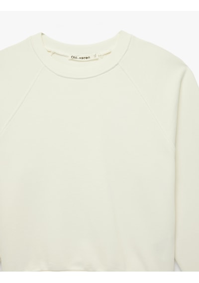 Koton Pamuklu Rahat Kalıp Şardonlu Uzun Kollu Bisiklet Yaka Sweatshirt Ekru 6sal10227ık Ekru Koton Pamuklu Rahat Kalıp Şardonlu Uzun Kollu Bisiklet Yaka Sweatshirt Ekru 6sal10227ık Ekru