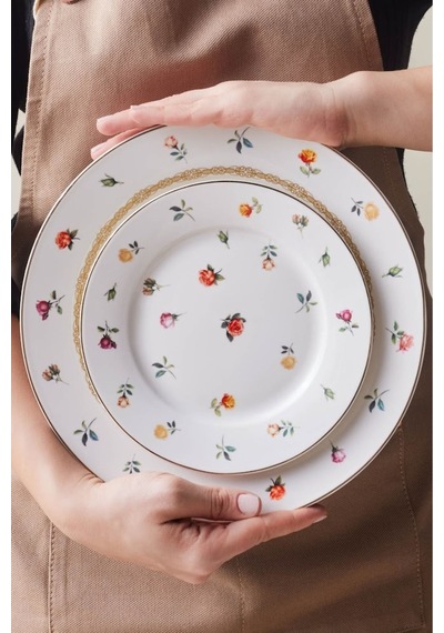 Karaca  Floret 24 Parça 6 Kişilik Yemek Takımı