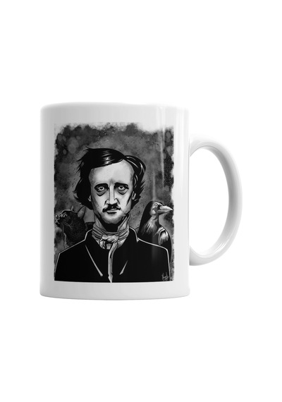 Nevermore Edgar Allan Poe Kupa Bardak Porselen No34826 Karışık