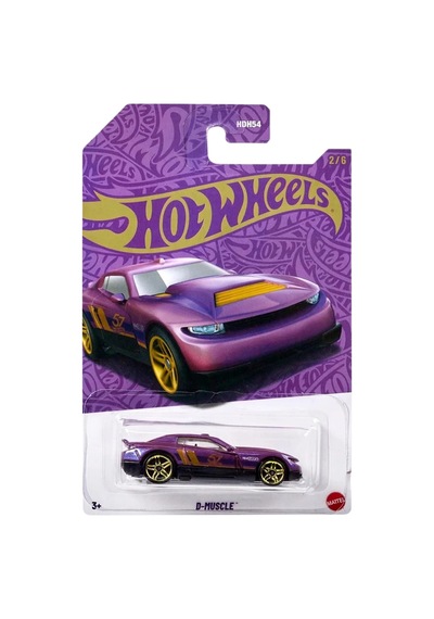 Hot Wheels Silver Series D-muscle - 57. Yıl Hdh54 Mor-altın 1/64 Diecast Model Araba Çok Renkli