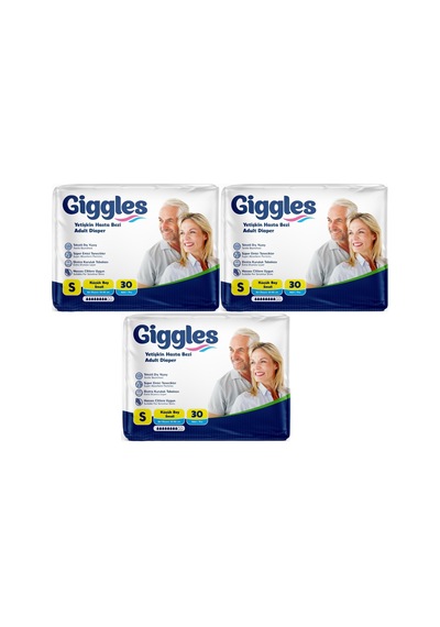 Giggles Hasta Bezi Yetişkin Bel Bantlı Tekstil Yüzey S 90 Adet S