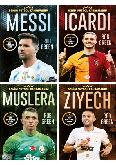 Benim Futbol Kahramanım İcardi - Muslera - Ziyech - Messi Poster Sticker Futbolcu Kartı Hediyeli