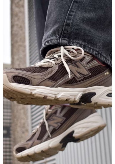 New Balance Logolu Sneaker Ayakkabı Unisex Ayakkabı U7407le Kahve