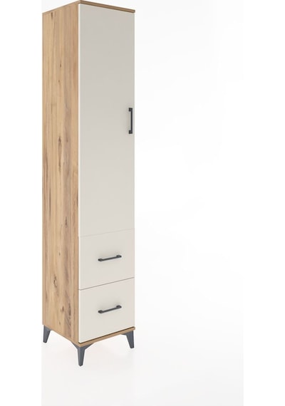 Hyperion Dolap 2 Raflı 2 Çekmeceli Tek Askılı 44x44x221 Çam-aytaşı Atlas Çam