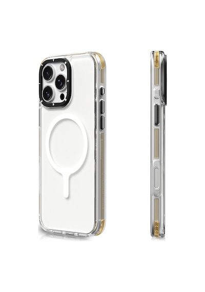 Apple iPhone 16 Pro Uyumlu Kılıf Magsafe Şarj Özellikli Youngkit Crystal Color Serisi Kapak Sarı