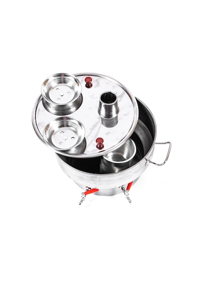 12 Litre Semaver 2 Adet Alüminyum Demlik Çift Çeşme İçt