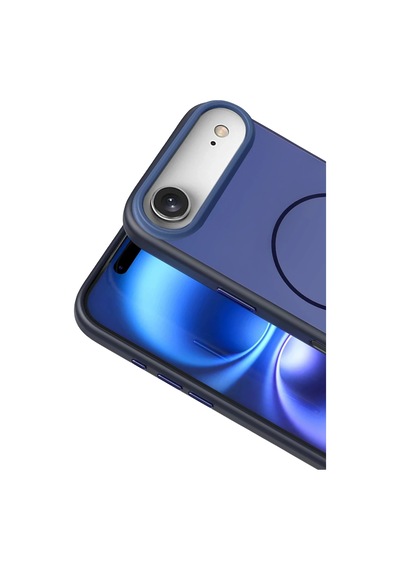 Gld-spt- Newface Apple Uyumlu iPhone 17 Air Neva Magsafe Kapak - Lacivert