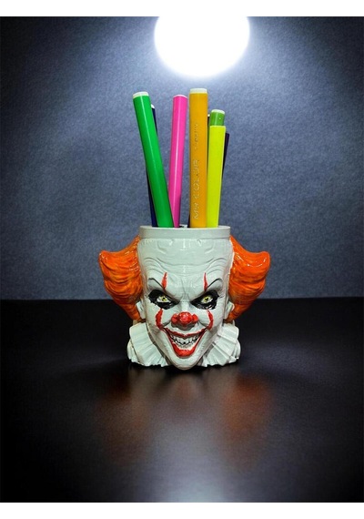 Pennywise Palyaço 3d Baskı Figür Dekoratif & Eğlenceli Masa Üstü Organizer