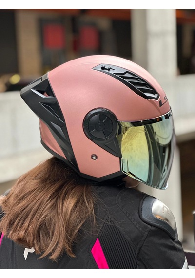 Ls2 Aırflow 2 Rose Gold Kask Gold Vizör Spoiler Rose Gold