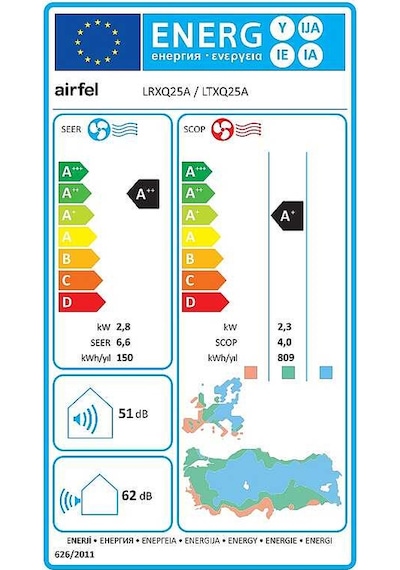 Airfel Montaj Dahil Vibe LTXQ25A 9.000 Btu A++ Inverter Klima