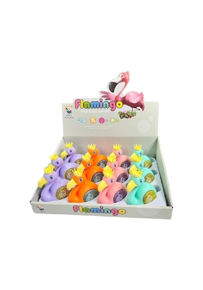 Ly2226-a9 - Sevımlı Flamingo Kurmalı Işıklı Lisinya Pembe