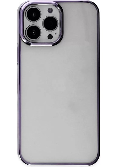Newface Apple İphone 13 Pro Max Kılıf Element Silikon - Mor