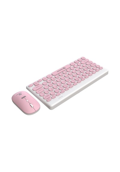 Gravion Km-bt37 Çif Modlu Wireles Bluetooth Klavye Mouse Set Pembe Optik