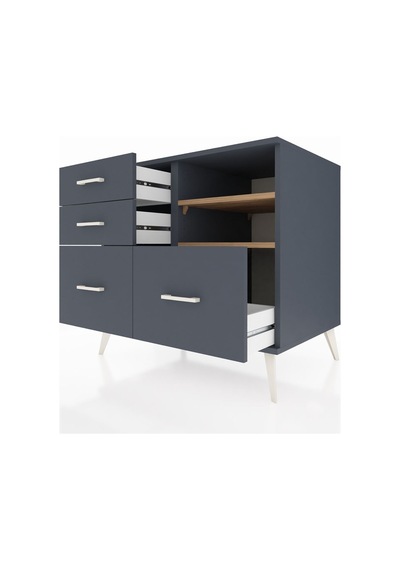 Kronos Şifonyer 2 Raflı 4 Çekmeceli 88x59x80 Antrasit-çam/antrasit Çam/antrasit Kronos Şifonyer 2 Raflı 4 Çekmeceli 88x59x80 Antrasit-çam/antrasit Çam/antrasit