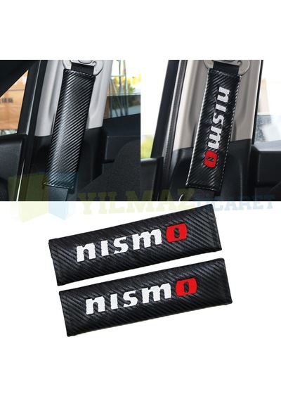 Nissan Nismo Logo Amblem Emniyet Kemer Pedi Nakış Karbon 2 Adet