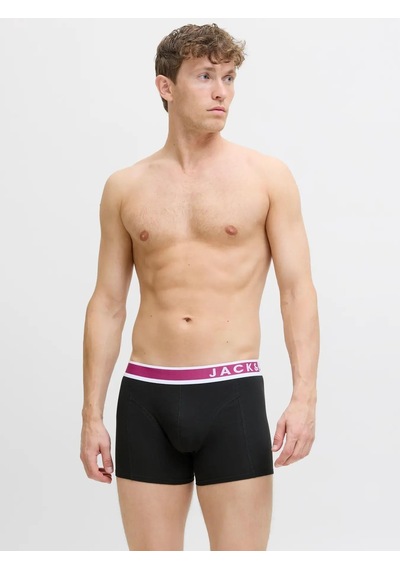 Jack & Jones Jaceaston Solid Erkek 3 Lü Set Siyah Boxer 12281991 Çok Renkli