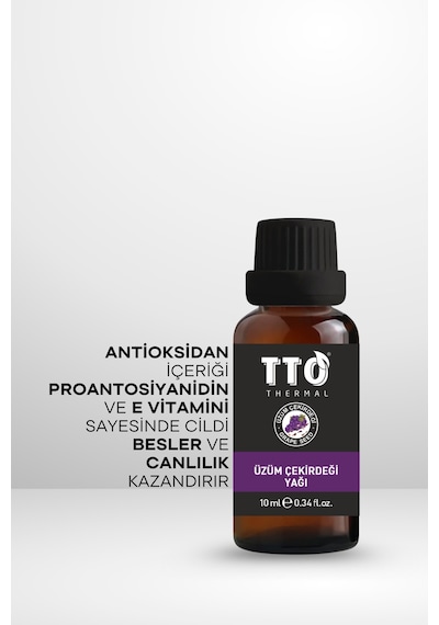 Tto Thermal Üzüm Çekirdeği Yağı 10 Ml – Cilt Yenileyici & Antioksidan Etkili Doğal Bakım Yağı