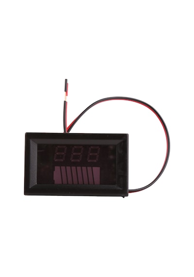 Akü Pil Kapasite Göstergesi Voltmetreli 70V-12V/24V/36V/48V/60V Pillerle Uyumlu  Kurşun Asit Batarya
