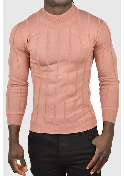 Deepsea Erkek Gülkurusu Slim Fit Likralı Tüylenme Yapmayan Yarım Balıkçı Çizgili Triko Yarım Boğazlı Kazak 2505503 Gülkurusu Deepsea Erkek Gülkurusu Slim Fit Likralı Tüylenme Yapmayan Yarım Balıkçı Çizgili Triko Yarım Boğazlı Kazak 2505503 Gülkurusu