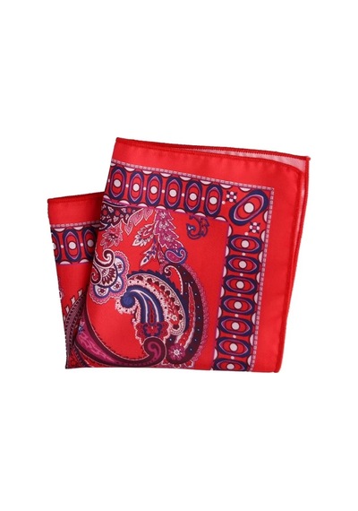 Omark Cotton İpek Mendil No10 Kırmızı