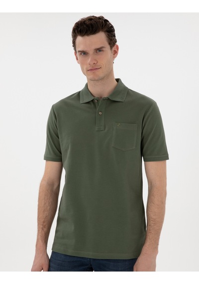 Pierre Cardin Erkek Haki Tişört Basic 50302538-vr027 Haki