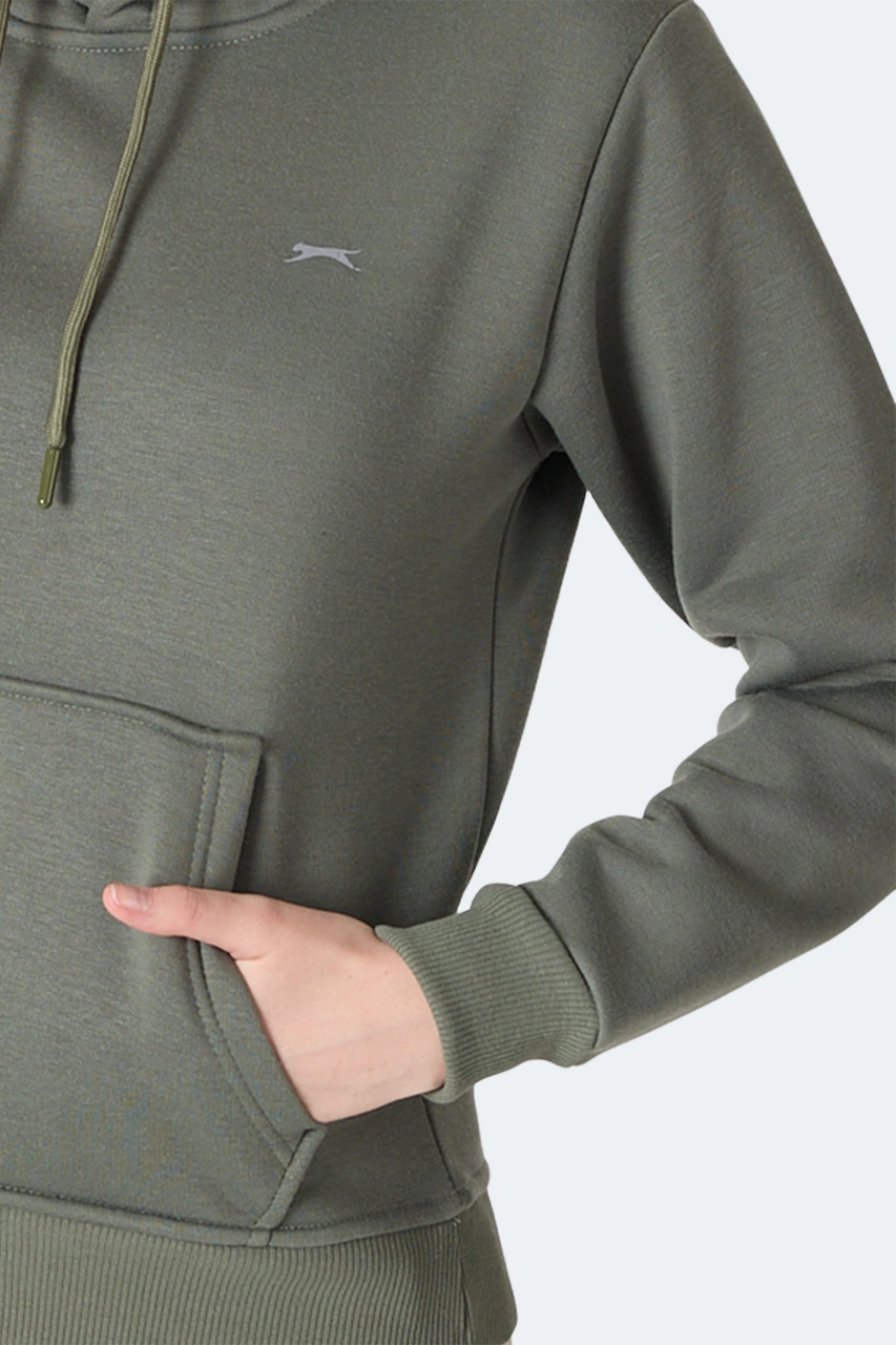 Slazenger Mısty I Kadın Haki Sweatshirt Haki