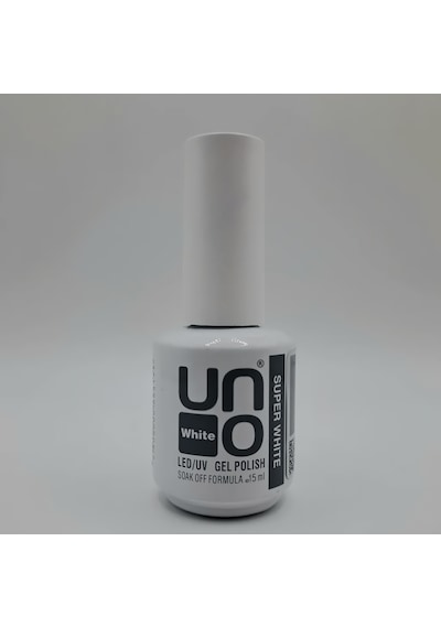Uno Süper White Beyaz Kalıcı Oje 15 Ml Led/uv Uyumlu Jel Oje Soak Off