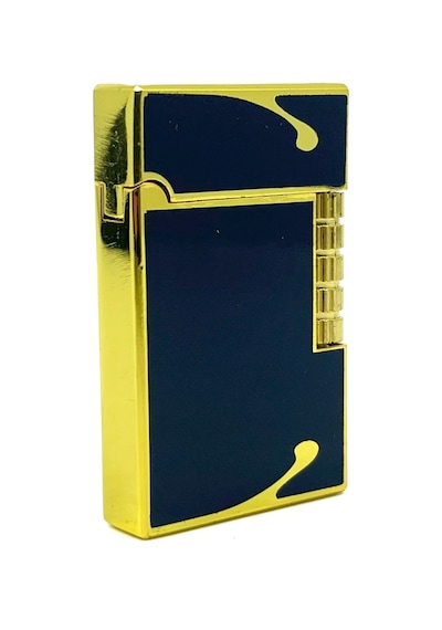 Dupont Tarzı Metal Çakmak Soft Flame Mum Alev - Black Gold