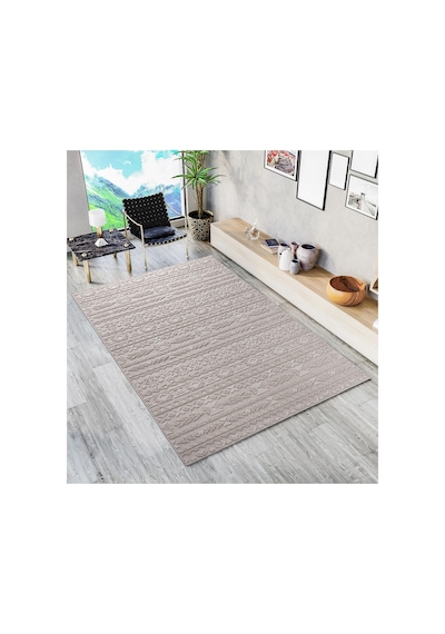 İskandinav Modern Tasarım Sisal Bukle Özel Ölçü Salon Oturma Odası Koridor Halısı Bej Iskbejkrem