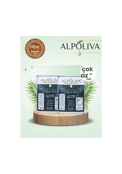 2 X 2 Litre 4 L Alpoliva Natürel Sızma Zeytinyağı