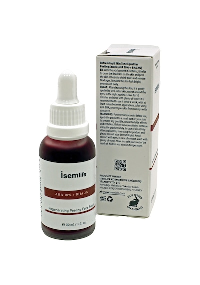 İsemlife Aha 10% + BHA 2% Cilt Yenileme   Serum 30 ML