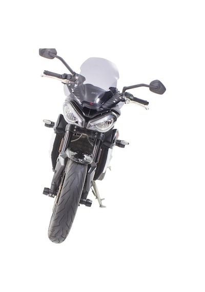 GP Kompozit Triumph Street Triple 2017-2024 Uyumlu Ön Cam Füme 44 cm