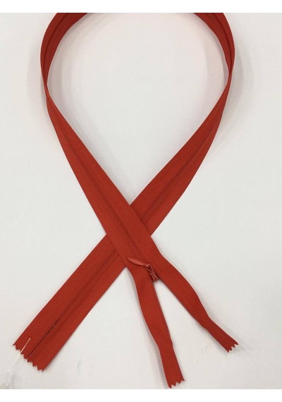 Gizli Elbise Fermuarı / Ekstra Kalın Diş / 70 Cm Kırmızı