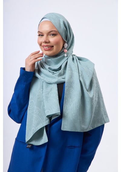 Mirsoy Scarf Velora Modern Desen Şal Mint